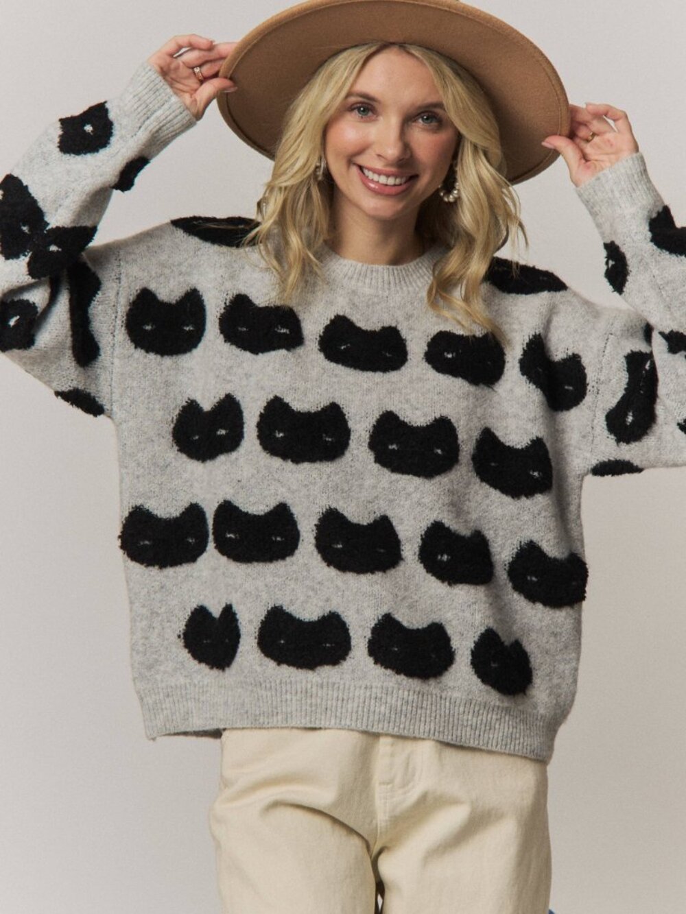 Madelyn CAT FACE KNIT SWEATER